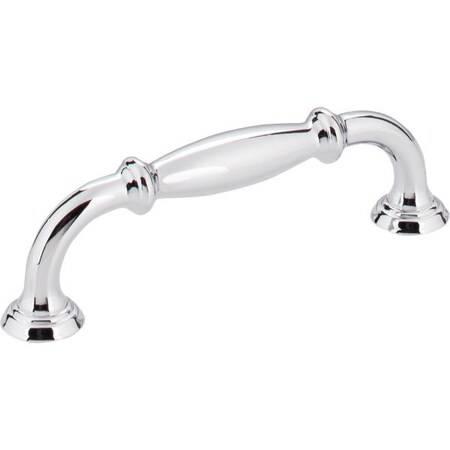 Jeffrey Alexander 96 mm Center-to-Center Polished Chrome Tiffany Cabinet Pull 658-96PC